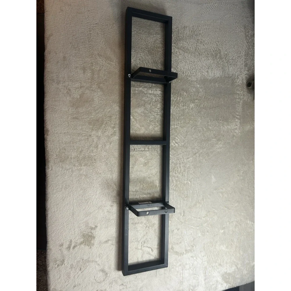 IKEA LERBERG 10035 Metal Media Wall Mount Shelf Charcoal CD DVD Rack